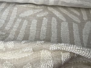 Møbelstof - flot abstrakt offwhite/beige